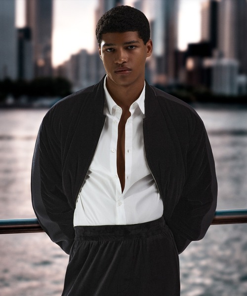 archive grunge ARMANI ベロア セットアップ BL99 A|X Armani Exchangeをまとった杢代和人×詩羽が出会う、二人だけ