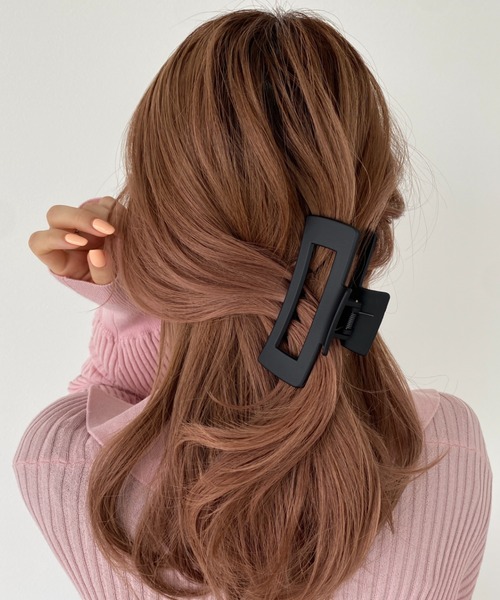 セール】マットデザインヘアクリップ（バレッタ/ヘアクリップ）｜ciite