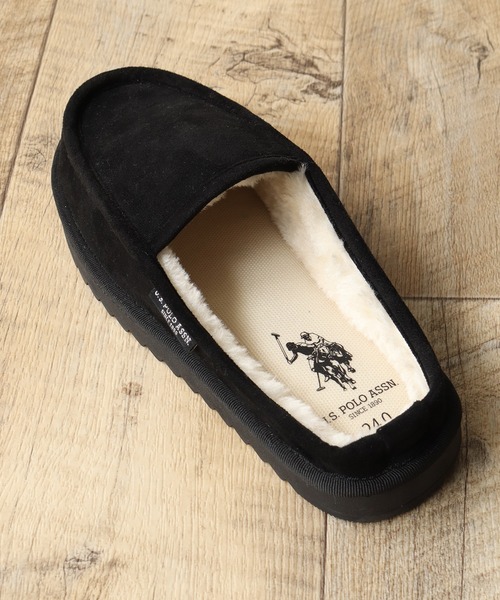 U.S. POLO ASSN.(ユーエスポロアッスン)の「【U.S. POLO ASSN./ユーエスポロアッスン】 ボアライニング スライド スリッポン WOMEN(スリッポン・レディース・ベージュ/ブラック・25.0cm/24.0cm/23.0cm)」の7枚目の写真