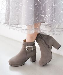 MAJESTIC LEGON | パールビジューバックルブーツ(ブーツ)