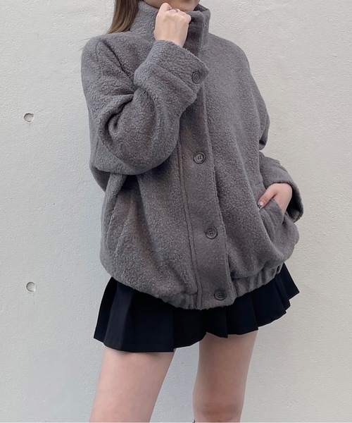 one way（ワンウェイ）の「スタンドカラーブルゾン（ブルゾン・レディース・ホワイト/ブラック/グレー・FREE）」の16枚目の写真