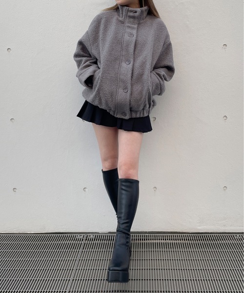 one way（ワンウェイ）の「スタンドカラーブルゾン（ブルゾン・レディース・ホワイト/ブラック/グレー・FREE）」の19枚目の写真