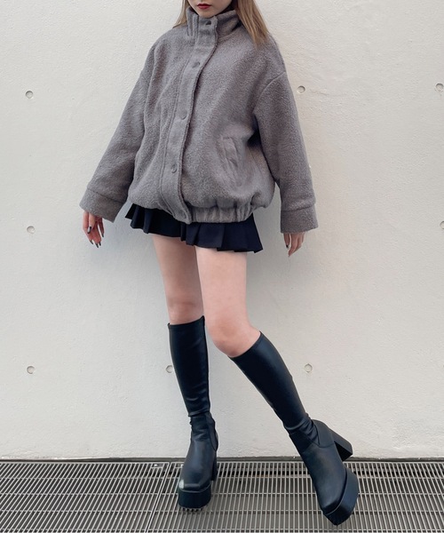 one way（ワンウェイ）の「スタンドカラーブルゾン（ブルゾン・レディース・ホワイト/ブラック/グレー・FREE）」の20枚目の写真