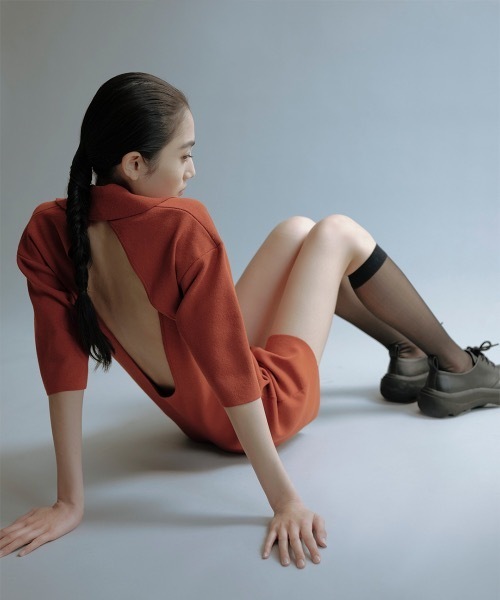 TELOPLAN（テーロプラン）の「【TELOPLAN】Percy Shorts Jumpsuits / パーシーショーツジャンプスーツ（サロペット/オーバーオール・レディース・レッド/ブラック・ONE SIZE）」の13枚目の写真