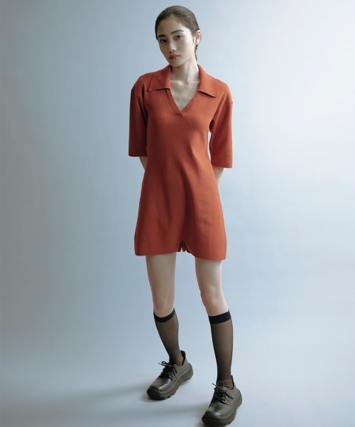 TELOPLAN（テーロプラン）の「【TELOPLAN】Percy Shorts Jumpsuits / パーシーショーツジャンプスーツ（サロペット/オーバーオール・レディース・レッド/ブラック・ONE SIZE）」の3枚目の写真