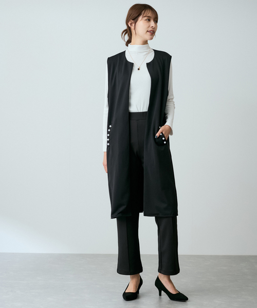 【セール】パール付きロングジレベスト（ベスト）｜Jayro（ジャイロ）