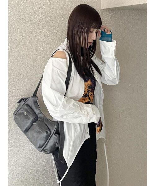 MURUA(ムルーア)の「メニーポケットマルチウェイバッグ(ハンドバッグ・レディース・グレー/ブラック/ブラウン・FREE)」の16枚目の写真