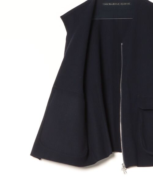 my beautiful landlet（マイビューティフルランドレット）の「【my beautiful landlet】MELTON FABRIC VEST（ベスト・メンズ・ネイビー/オートミール/ブラウン/ブラック・1/0）」の22枚目の写真