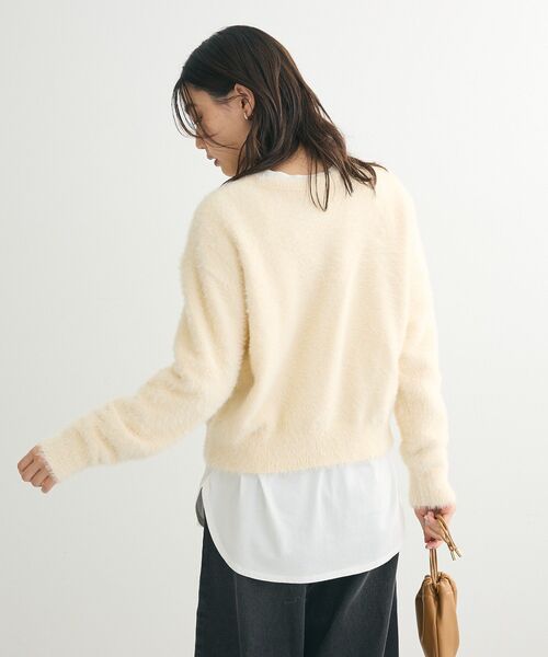 Green Parks(グリーンパークス)の「裾ラウンドホワイトインナー(Tシャツ/カットソー・レディース・ホワイト・FREE)」の16枚目の写真