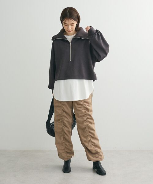 Green Parks(グリーンパークス)の「裾ラウンドホワイトインナー(Tシャツ/カットソー・レディース・ホワイト・FREE)」の19枚目の写真