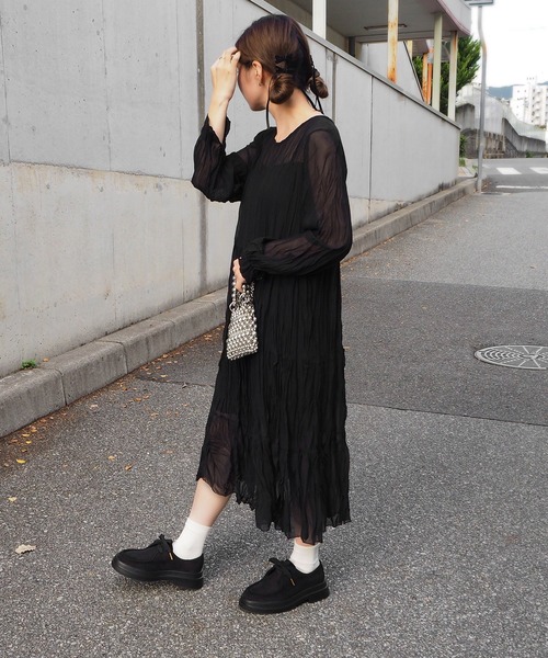 minia（ミニア）の「レースアップモカシンシューズ（ローファー・レディース・ブラック/ブラウン系1/ブラック系1・S/M/L）」の14枚目の写真