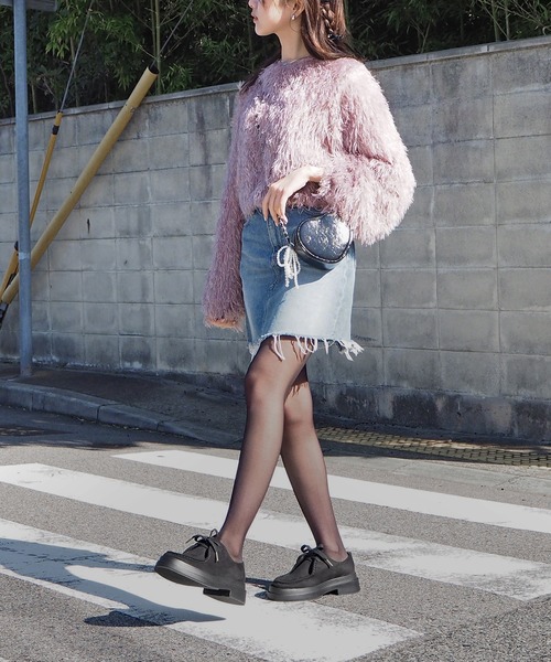 レースアップモカシンシューズ（ローファー）｜minia（ミニア）の