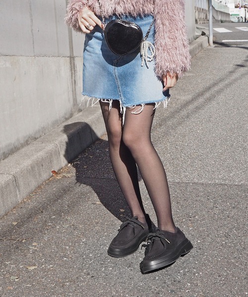 セール】レースアップモカシンシューズ（ローファー）｜minia（ミニア