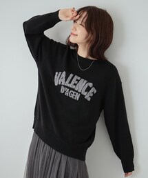 SHOO・LA・RUE | 【静電気軽減/洗える/S-LL】もちもち ふっくらロゴニット(ニット/セーター)