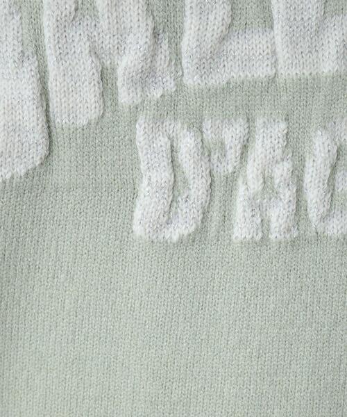 SHOO・LA・RUE(シューラルー)の「◆【静電気軽減/洗える/S-LL】もちもち ふっくらロゴニット(ニット/セーター・レディース・ダークグレー/ライトグリーン/ブラック/ライトベージュ・01/02/03/04)」の16枚目の写真