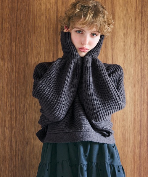 coca(coca)(コカ)の「前後2way ニットボレロ(ニット/セーター・レディース・アイボリー/チャコール・M/L)」の11枚目の写真