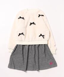 BABYDOLL（ベビードール）の「ボア ドッキングワンピース 9920K（ワンピース・キッズ）」