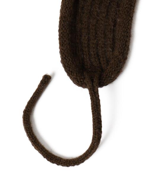 WEGO（ウィゴー）の「WEGO/イヤーフラップリブニットキャップ（ニットキャップ/ビーニー・レディース・ブラック/オフホワイト/ブラウン・FREE）」の14枚目の写真