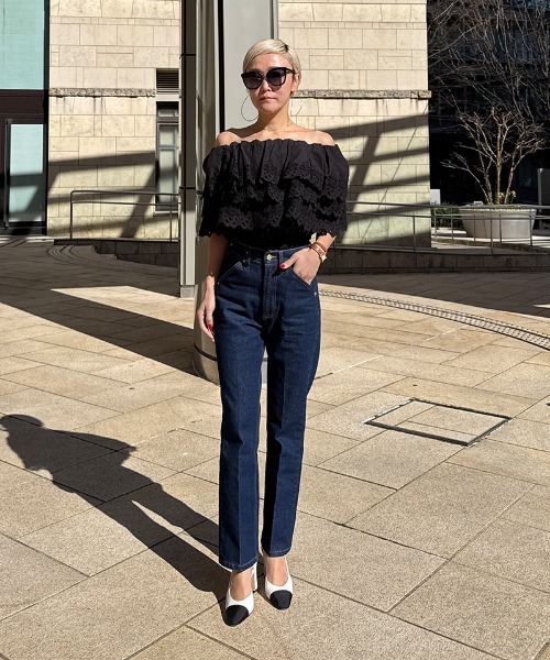 JENNE(ジェンヌ)の「2WAYボリュームレースブラウス(その他トップス・レディース・ブラック/ホワイト・LARGE/MEDIUM/SMALL)」の3枚目の写真