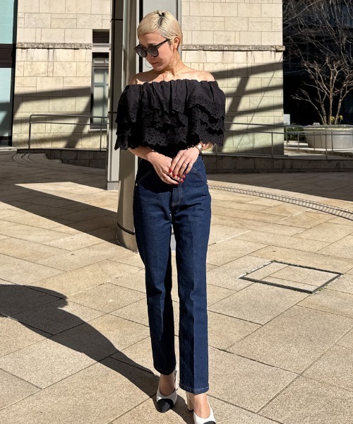 JENNE(ジェンヌ)の「2WAYボリュームレースブラウス(その他トップス・レディース・ブラック/ホワイト・LARGE/MEDIUM/SMALL)」の15枚目の写真