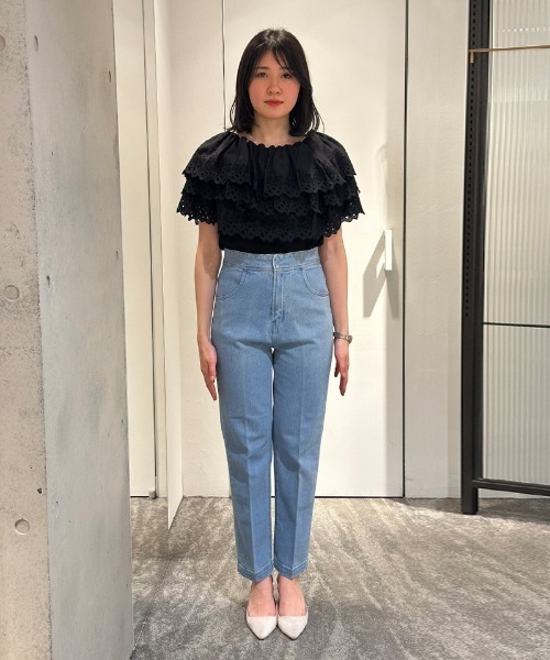 JENNE(ジェンヌ)の「2WAYボリュームレースブラウス(その他トップス・レディース・ブラック/ホワイト・LARGE/MEDIUM/SMALL)」の17枚目の写真