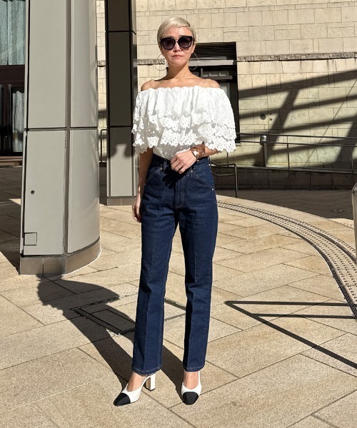 JENNE(ジェンヌ)の「2WAYボリュームレースブラウス(その他トップス・レディース・ブラック/ホワイト・LARGE/MEDIUM/SMALL)」の19枚目の写真