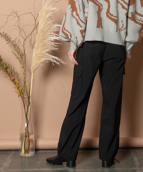 Bou Jeloud（ブージュルード）の「ストレッチカーゴパンツ（カーゴパンツ・レディース・ブラック/カーキ/ベージュ・38）」の11枚目の写真