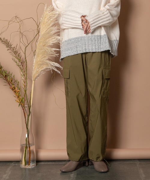 Bou Jeloud（ブージュルード）の「ストレッチカーゴパンツ（カーゴパンツ・レディース・ブラック/カーキ/ベージュ・38）」の20枚目の写真