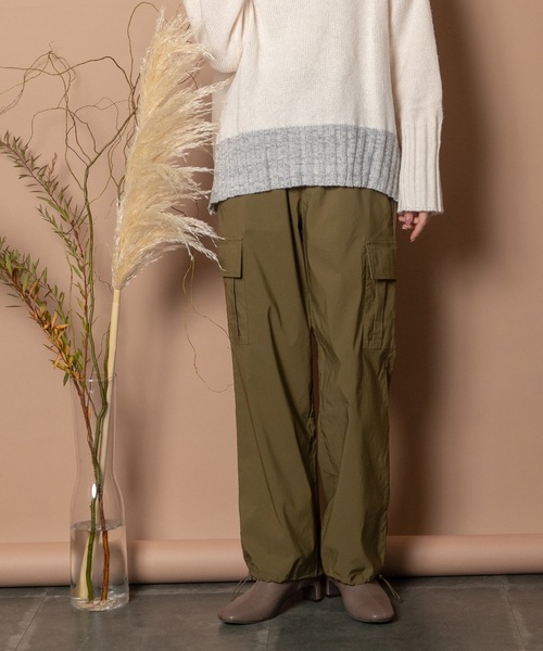 Bou Jeloud（ブージュルード）の「ストレッチカーゴパンツ（カーゴパンツ・レディース・ブラック/カーキ/ベージュ・38）」の21枚目の写真