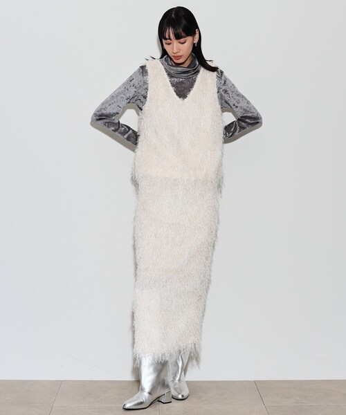 【セール】カットシャギータイトスカート（スカート）｜GALLEST（ギャレスト）