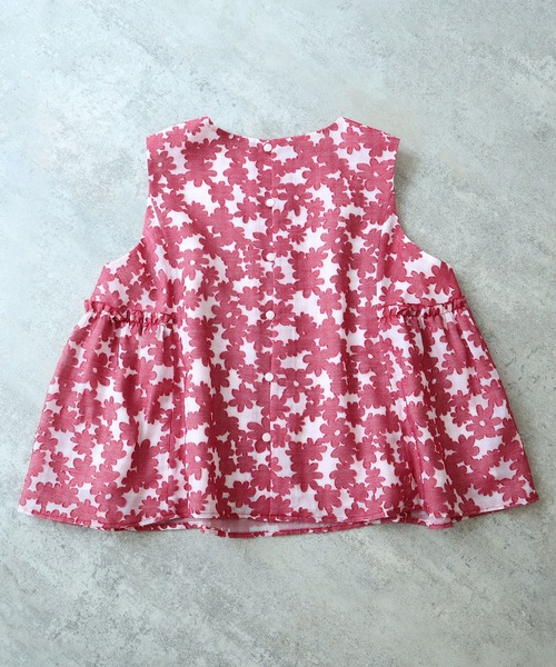 bulle de savon（ビュルデサボン）の「gingham×hana opal ベスト