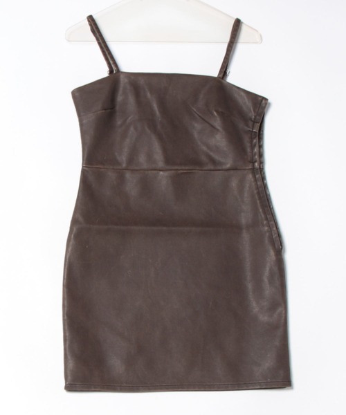 EGOIST 限定ワンピース付き セール】ヴィンテージレザーキャミワンピース（ワンピース）｜EGOIST