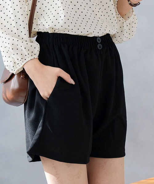 Asterellivi（アステレリビ）の「ショートパンツ（その他パンツ・レディース・ベージュ/ブラック・M/L/XL）」の12枚目の写真