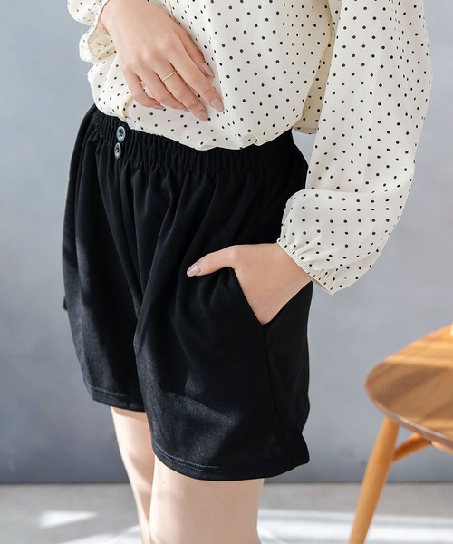 Asterellivi（アステレリビ）の「ショートパンツ（その他パンツ・レディース・ベージュ/ブラック・M/L/XL）」の13枚目の写真