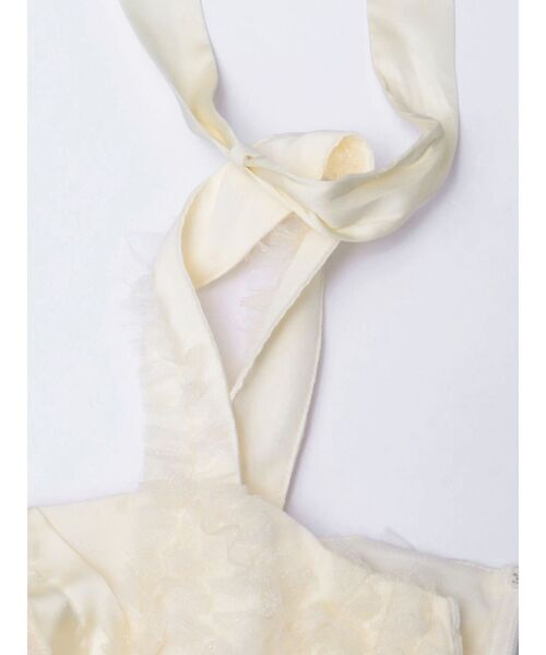 CALNAMUR（カルナムール）の「2WAY LAYERED TAPE RIBBON TULLE TUNIC/2WAYレイヤードテープリボンチュールチュニック（シャツ/ブラウス・レディース・イエロー/オフホワイト/グレー・FREE）」の12枚目の写真