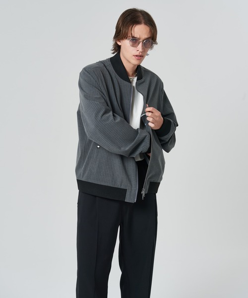 glamb（グラム）の「Photographer's (not)Bomber Jacket / フォトグラファーズノットボマージャケット（ブルゾン・メンズ・ブラック/グレー・S/M/L）」の21枚目の写真