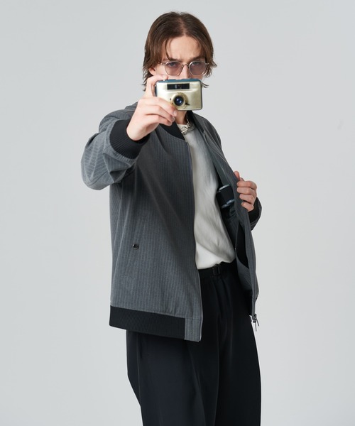 glamb（グラム）の「Photographer's (not)Bomber Jacket / フォトグラファーズノットボマージャケット（ブルゾン・メンズ・ブラック/グレー・S/M/L）」の20枚目の写真