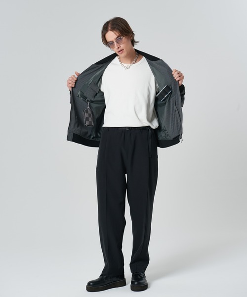 glamb（グラム）の「Photographer's (not)Bomber Jacket / フォトグラファーズノットボマージャケット（ブルゾン・メンズ・ブラック/グレー・S/M/L）」の18枚目の写真