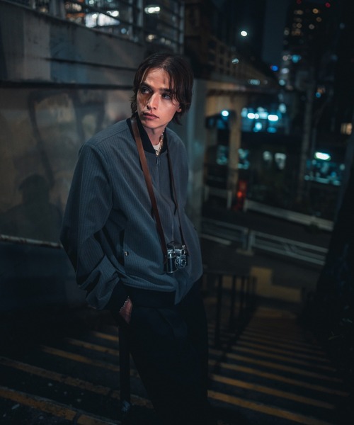 glamb（グラム）の「Photographer's (not)Bomber Jacket / フォトグラファーズノットボマージャケット（ブルゾン・メンズ・ブラック/グレー・S/M/L）」の12枚目の写真