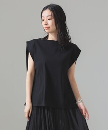 コグザビッグスモーク　ワイド スウェット ギャザー カットソー シャツ　黒 コグザビッグスモーク ワイド スウェット ギャザー カットソー
