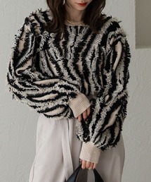フリンジニットトップス
