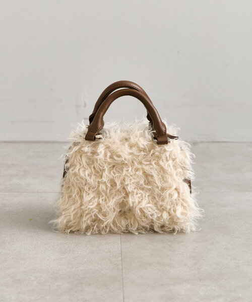 mystic(ミスティック)の「loti ファーボストンミニBAG(ボストンバッグ・レディース・ブラウン/ブラック・ONE SIZE)」の3枚目の写真