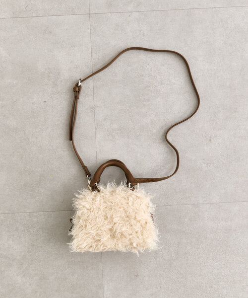 mystic(ミスティック)の「loti ファーボストンミニBAG(ボストンバッグ・レディース・ブラウン/ブラック・ONE SIZE)」の10枚目の写真