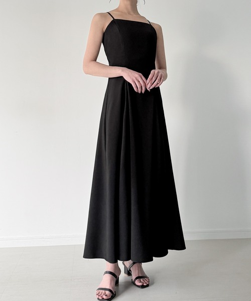 セール】バックレースアップフレアキャミワンピース[高身長サイズMT/低