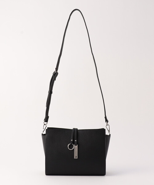 MONO　COMME CA（モノコムサ）の「ロゴプレートミニショルダー（ショルダーバッグ・レディース・ブラック/グレー・FREE）」の11枚目の写真