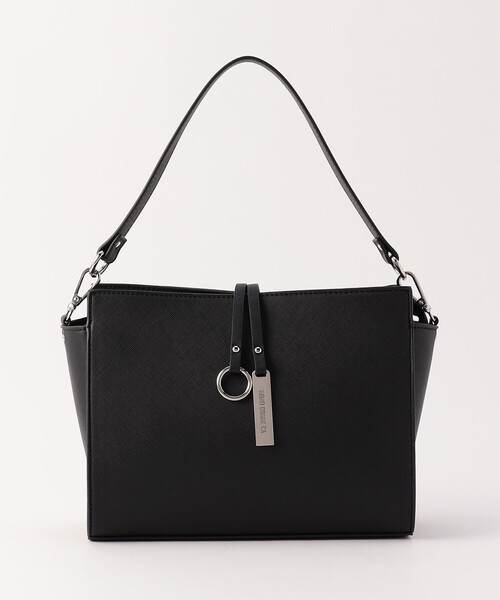 MONO　COMME CA（モノコムサ）の「ロゴプレートミニショルダー（ショルダーバッグ・レディース・ブラック/グレー・FREE）」の7枚目の写真