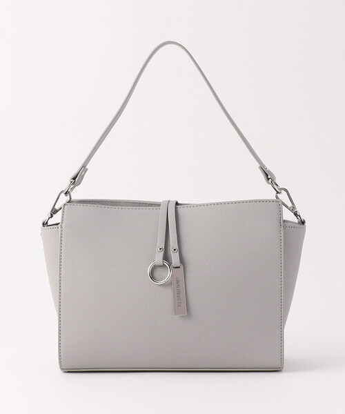 MONO　COMME CA（モノコムサ）の「ロゴプレートミニショルダー（ショルダーバッグ・レディース・ブラック/グレー・FREE）」の8枚目の写真