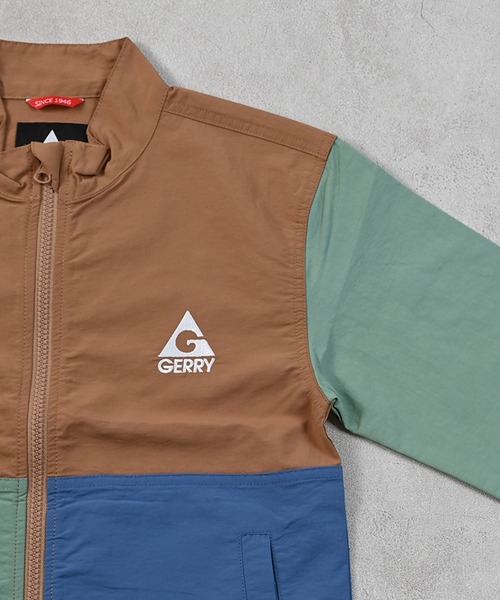 GERRY（ジェリー）の「【GERRY】別注クレイジーナイロンジャケット【セットアップ可能】（ナイロンジャケット・キッズ・ブラック/キャメル/ライトピンク・150/140/110/100/90/80/130/120）」の4枚目の写真