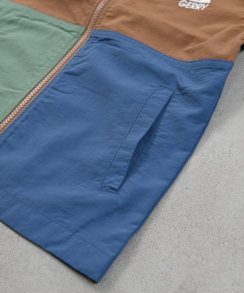 GERRY（ジェリー）の「【GERRY】別注クレイジーナイロンジャケット【セットアップ可能】（ナイロンジャケット・キッズ・ブラック/キャメル/ライトピンク・150/140/110/100/90/80/130/120）」の7枚目の写真