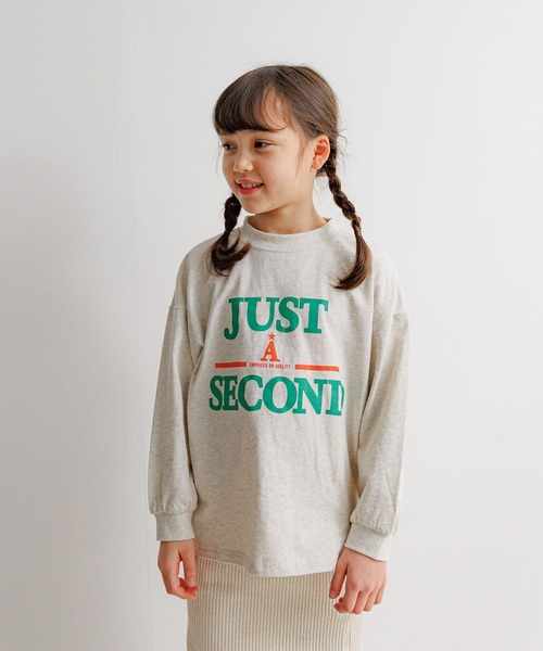 BAYFLOW（ベイフロー）の「[綿100%]アソートプリントBIGロンT(KIDS)（Tシャツ/カットソー・キッズ・オレンジ/アイボリー/ブルー・110cm/120cm/130cm/140cm/150cm）」の11枚目の写真